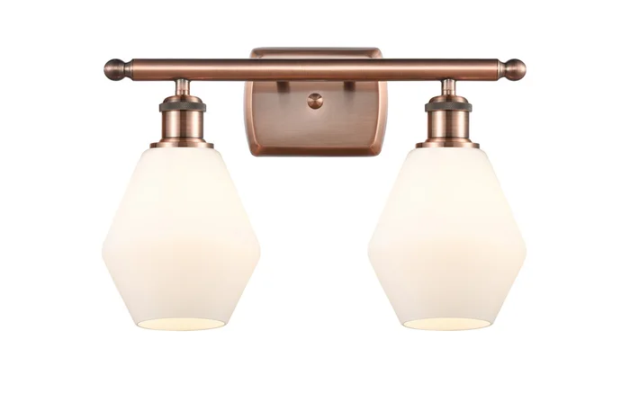 Ballston Two Light Bath Vanity in Antique Copper (405|516-2W-AC-G651-6)