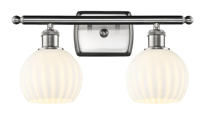 Ballston Two Light Bath Vanity in Polished Nickel (405|516-2W-PN-G1215-6)