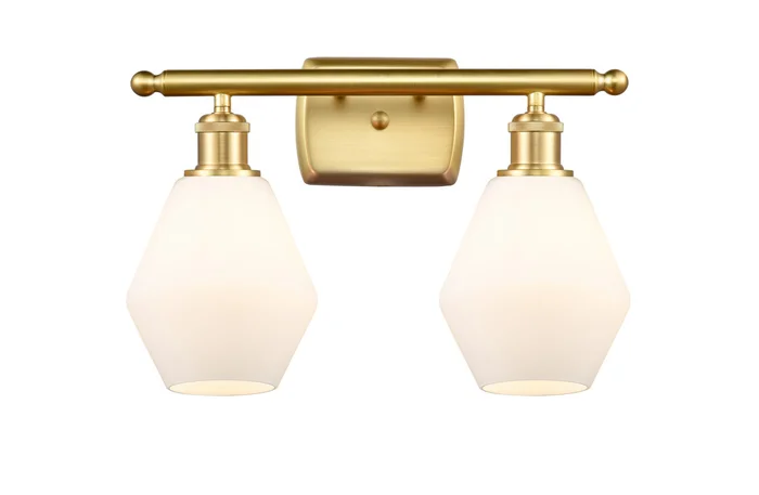Ballston Two Light Bath Vanity in Satin Gold (405|516-2W-SG-G651-6)