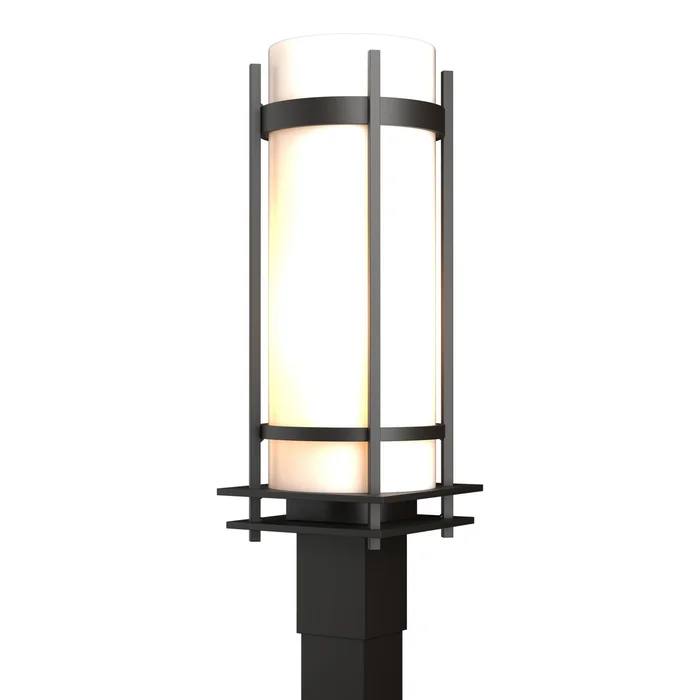 Banded One Light Outdoor Post Mount in Coastal Oil Rubbed Bronze (39|345895-SKT-14-GG0040)