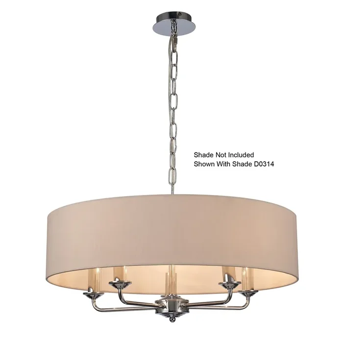 Banyan 5 Light Multi Armed Fitting with E14 Lampholders, NOT inc shade (Deco D0358)