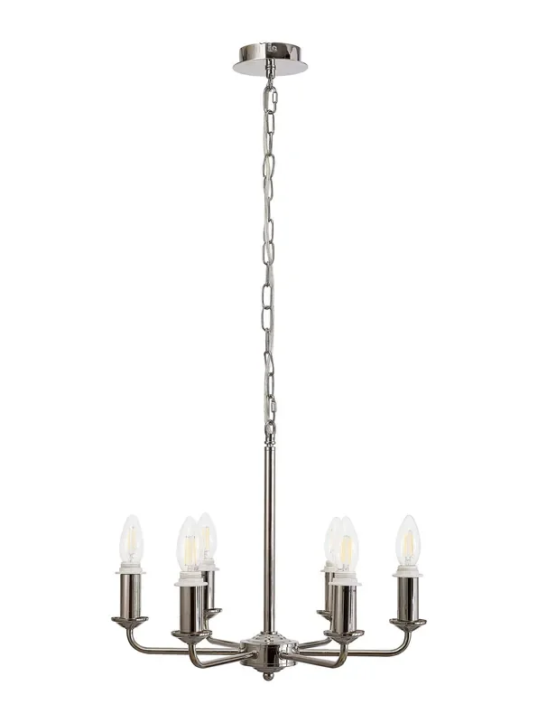 Banyan 6 Light Armed Traditional Candelabra E14 (Deco D0671)
