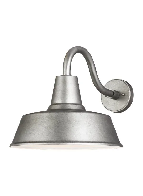 Barn Light Collection – Large One Light Outdoor Turtle Friendly Wall Lantern | Finish: Weathered Pewter – 8737401-57/T