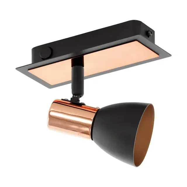 Barnham Black and Copper Adjustable Spotlight