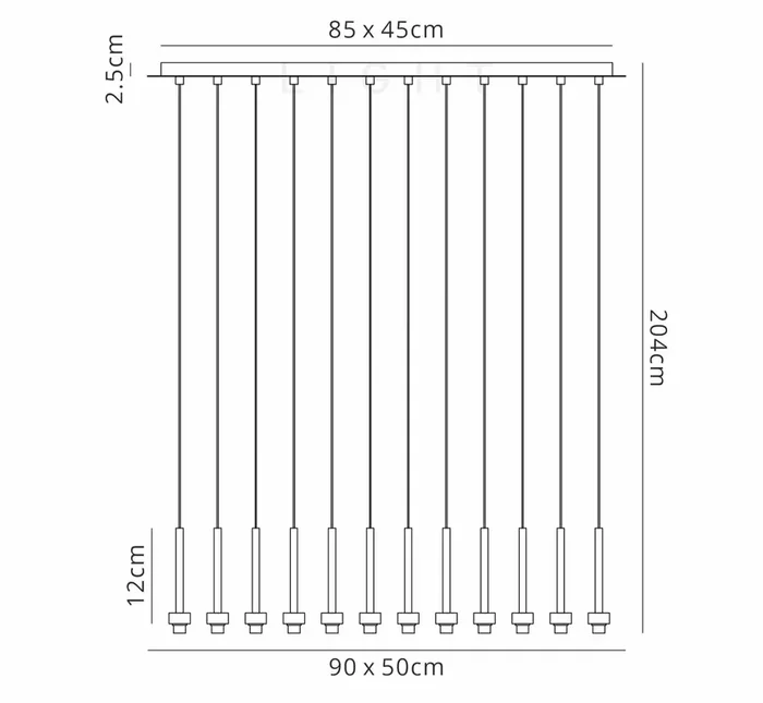 Baron Multi Pendant Oval (19 light)