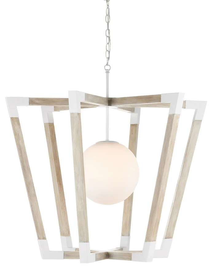 Bastian Collection One Light Pendant in Sugar White/Sandstone (142|9000-0957)
