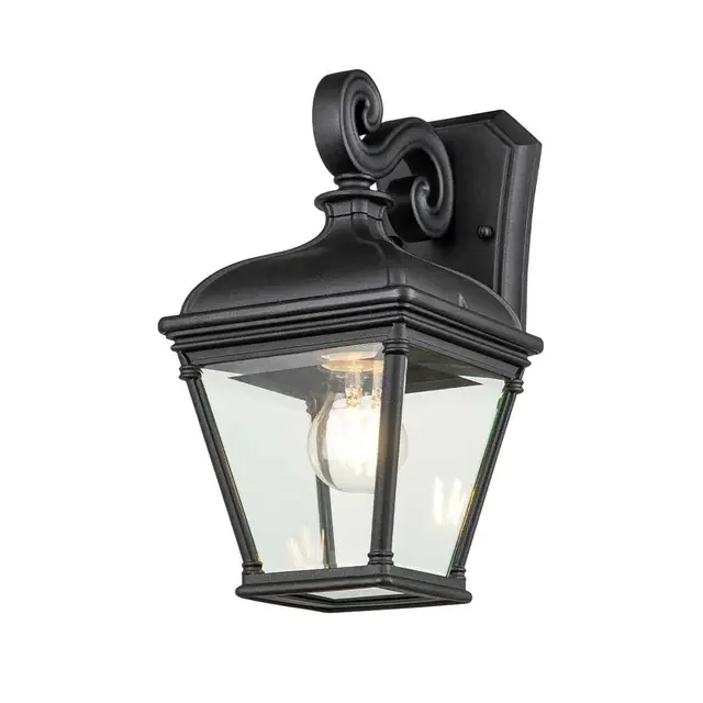 Bayview Black 33cm IP44 Wall Light