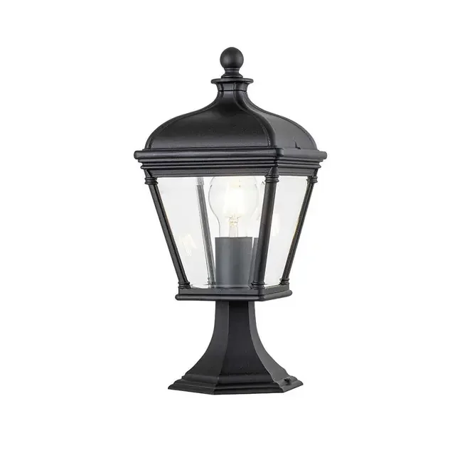 Bayview Black IP44 Top Post Light