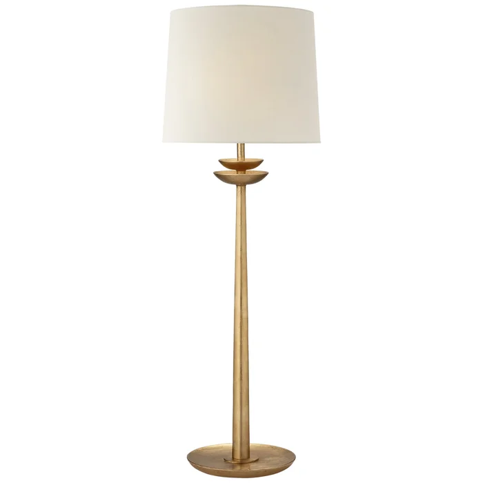 Beaumont One Light Buffet Lamp, Gild