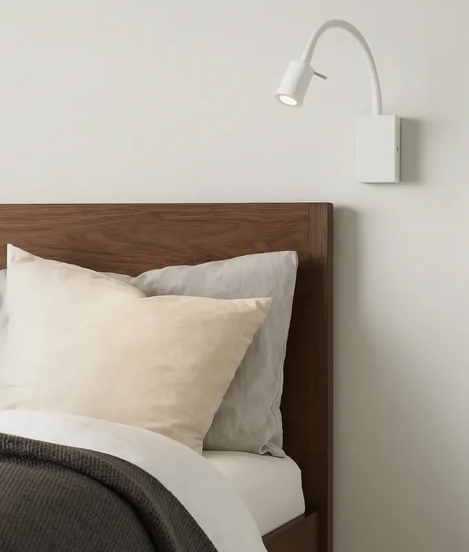 Bedside Reading Light with USB Charger – Flexible LED