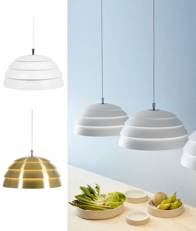 Beehive Style Dome Light Pendant – Layered Scandinavian Style