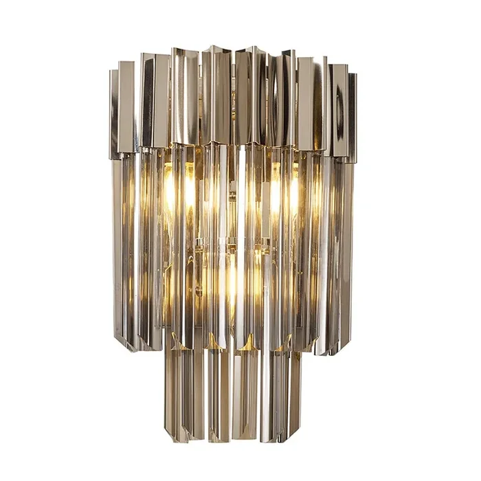 Belize Wall Light – Smoked Glass