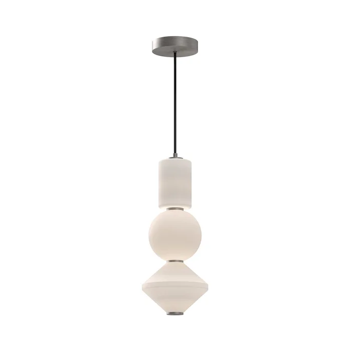 Bijou LED Pendant in Brushed Nickel/Opal Matte Glass (452|PD530341BNOP)