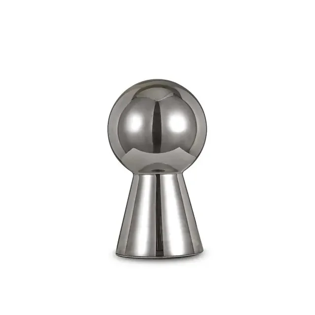 Birillo TL1 Smoke Grey Glass Diffuser 39cm Table Lamp