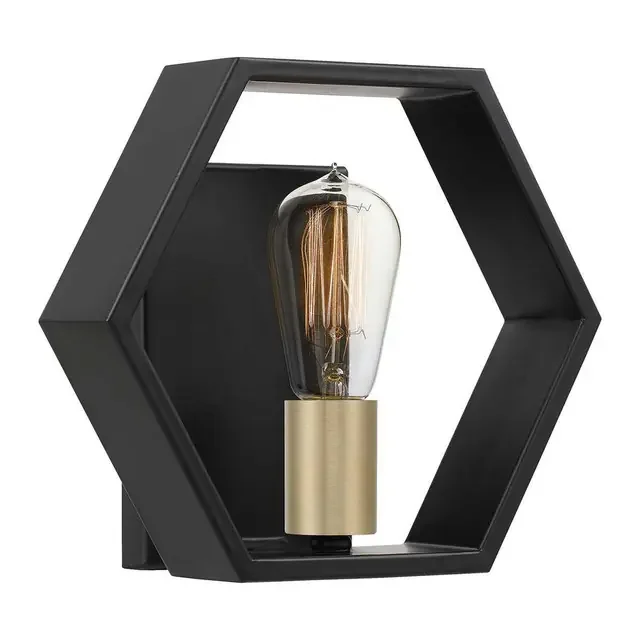 Bismarck Earth Black Wall Light