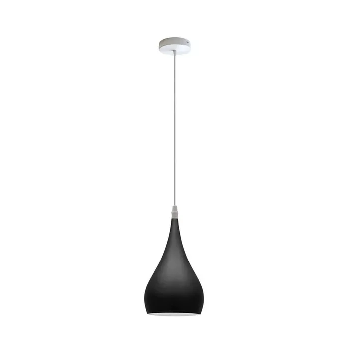 Black & White Teardrop Pendant Light