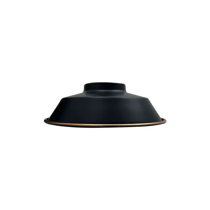 Black (Black Inner) Bowl Industrial Light Shade