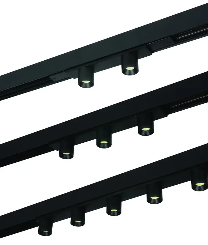 Black LED Linear Magnetic Track Light – 3 Options