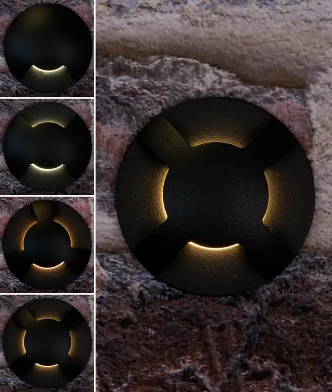 Black Low Glare Low Level LED Marker Light – Pathways, Steps or Decking