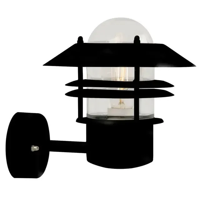 Blokhus Black IP54 Wall Light
