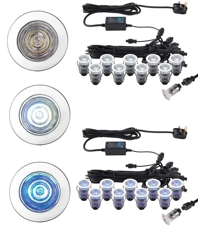 Blue or White LED 10 Light Kit – Interior or Exterior
