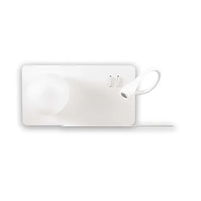 Book2 AP 2 Light White with Flexible LED Spotlight