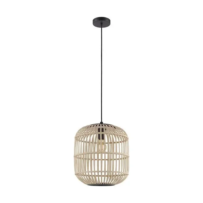 Bordesley Single Wood Ceiling Pendant