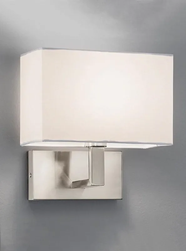 Bracket Satin Nickel Wall Light