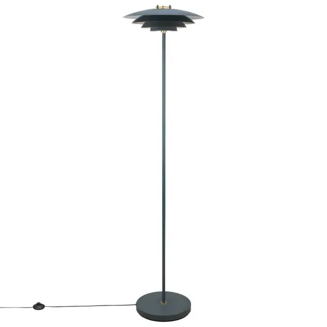 Bretagne Grey Multi-Layered Shade Floor Lamp