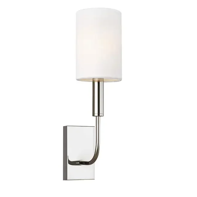 Brianna Polished Nickel Wall Light