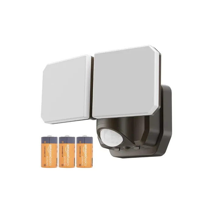 Brighter Battery Security Lights with Motion Sensor 1000LM LED Dusk to Dawn Floodlight IP65 Waterproof Wireless Outdoor Lighting for Yard, Porch, Garage