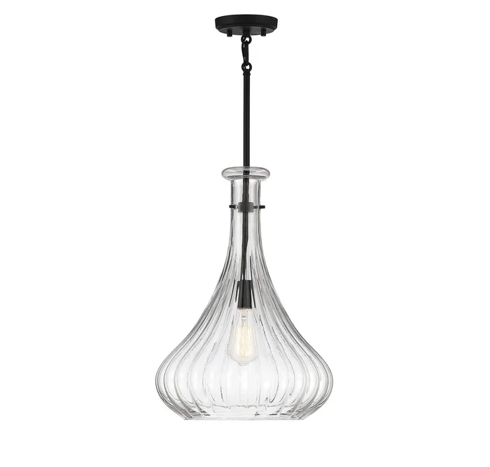 Bristo One Light Pendant in Matte Black (51|7-2265-1-89)