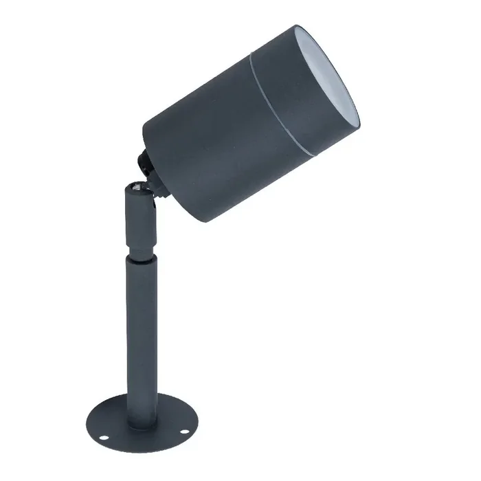 Britalia BR6611107424 Graphite Outdoor Modern Cylinder Garden Spike Light 26cm
