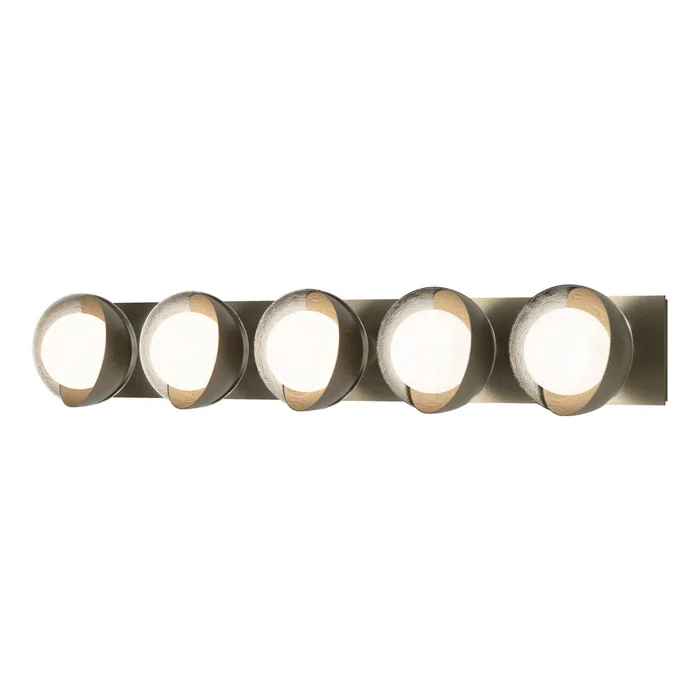 Brooklyn Five Light Bath Sconce in Soft Gold (39|201379-SKT-84-85-GG0711)
