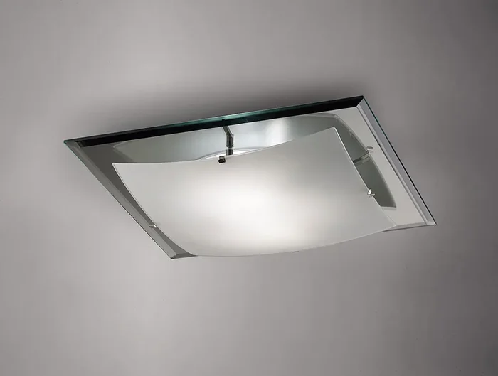 Brooklyn Square Flush Ceiling Light