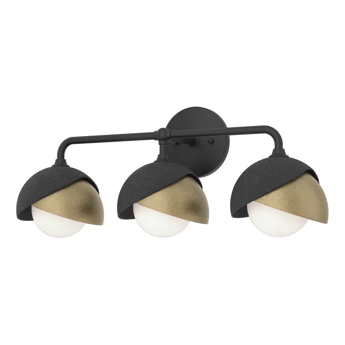 Brooklyn Three Light Bath Sconce in Black (39|201375-SKT-10-84-GG0711)