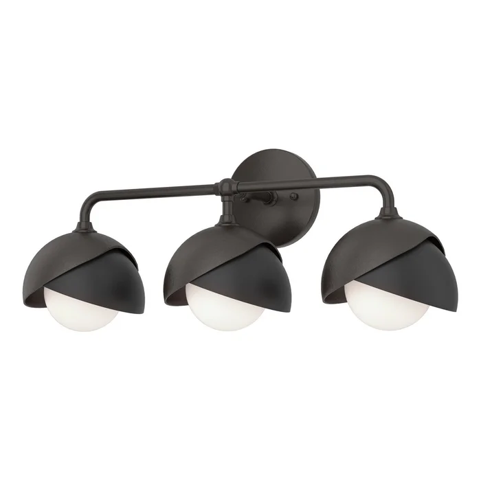 Brooklyn Three Light Bath Sconce in Oil Rubbed Bronze (39|201375-SKT-14-10-GG0711)