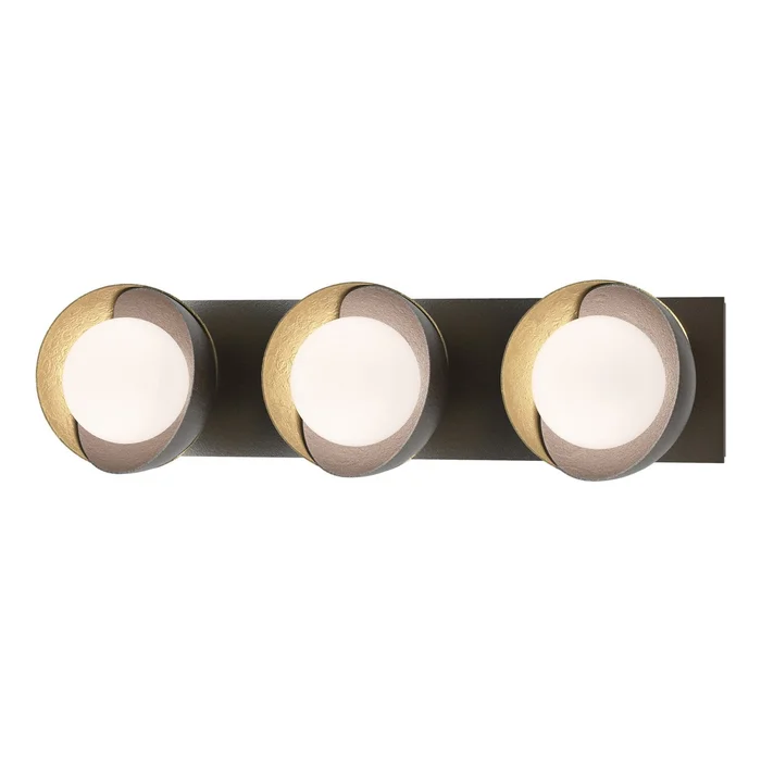 Brooklyn Three Light Bath Sconce in Oil Rubbed Bronze (39|201378-SKT-14-86-GG0711)