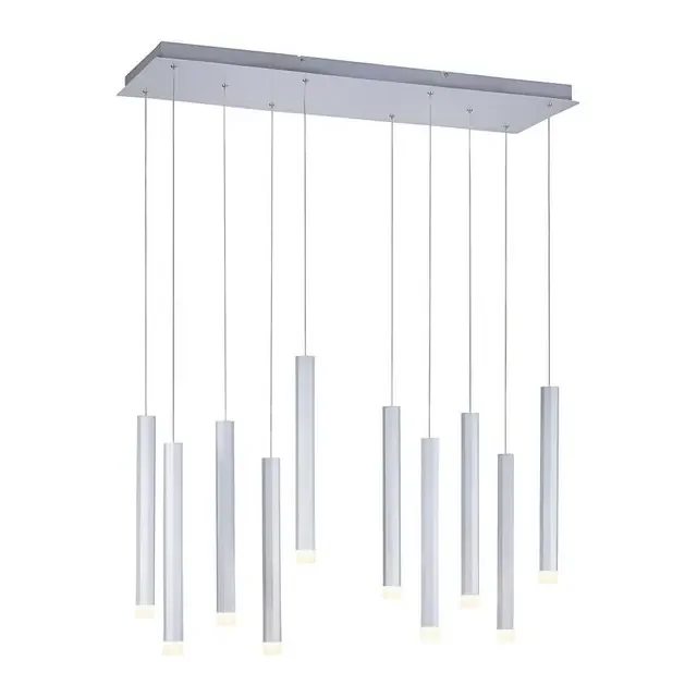Bruno 10 Light Aluminium Bar Pendant Light
