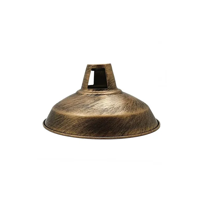Brushed Copper Barn Industrial Light Shade