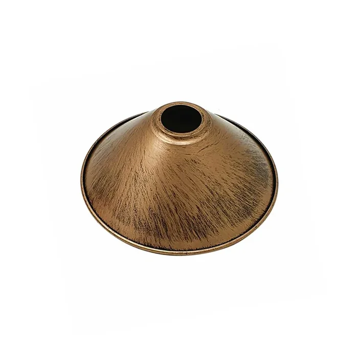 Brushed Copper Cone Light Shade