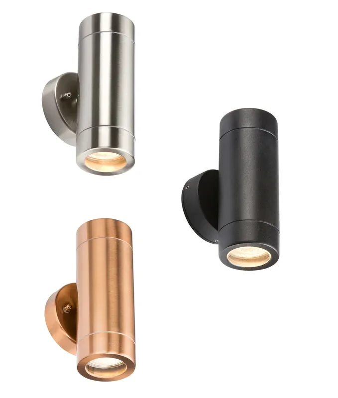 Budget Friendly Exterior Up & Down Wall Light in 3 Finishes