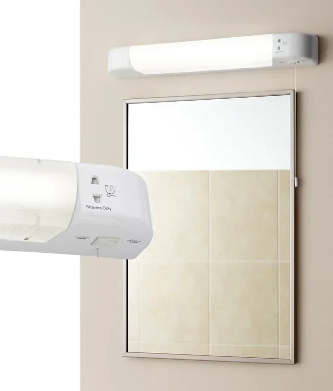 Budget Friendly White LED Bathroom Shaver Light