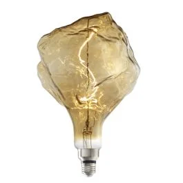 Bulbrite 776316 LED4ICE/20K/FIL-NOS LED Grand Filament Nostalgic Iceberg Shaped Light Bulb, 60 Watt Equivalent, Medium Base (E26),2000K, Antique