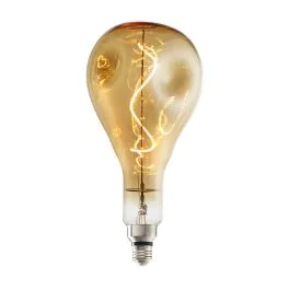 Bulbrite 776317 LED4DROP/20K/FIL-NOS LED Grand Filament Nostalgic Droplet Shaped Light Bulb, 60 Watt Equivalent, Medium Base (E26),2000K, Antique