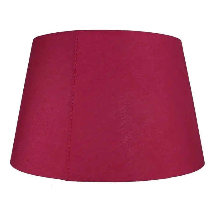 Burgundy 10″ Rolled Edge Vintage Drum Cotton Fabric Lampshade