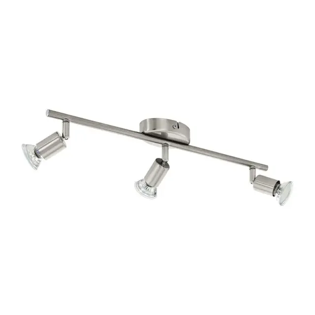 Buzz-LED 3 Light Satin Nickel Bar Spotlight