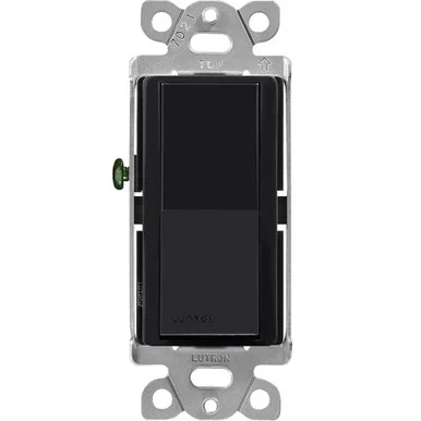 CA-1PS-BL Lutron Claro 15 Amp, Single-pole On/off Rocker Switch, Black