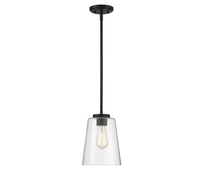 Calhoun One Light Mini-Pendant in Matte Black (51|7-1027-1-89)