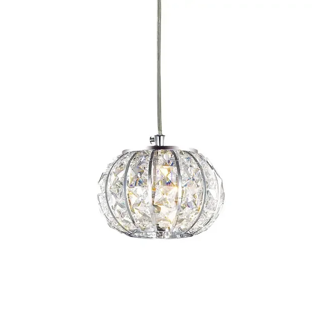 Calypso SP1 Chrome with Crystal Shade Pendant Light